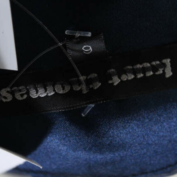 Kurt Thomas Blue Silk One Shoulder Jeweled Dress 6 - Picture 8 of 8